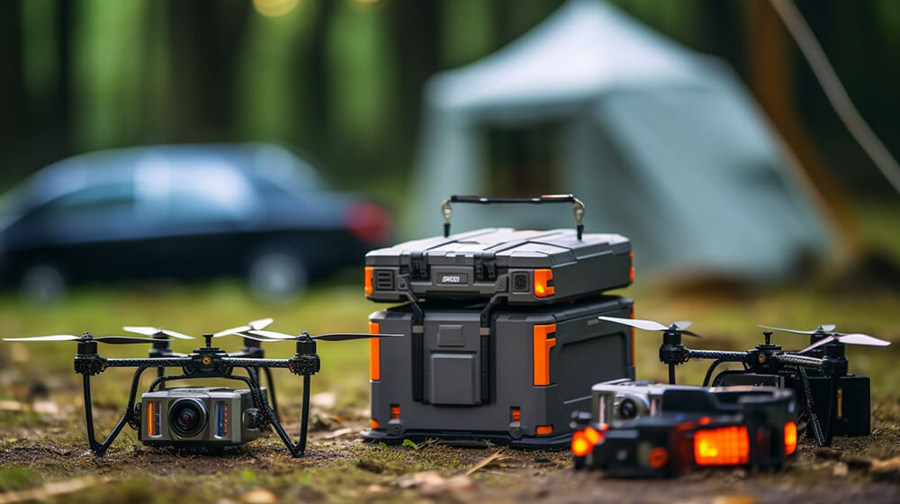 Drones with Portable Charger