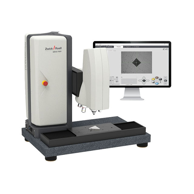 Industrial Hardness Testing Machine in a Quality Control Lab